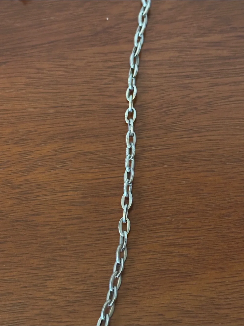 Men's Silver Chain Necklace - Polished Stainless Look